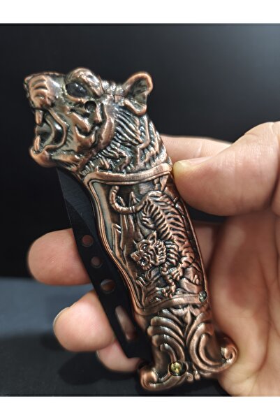 enyatakı Bıçaklı ızgaralı pürmüzlü ışıklı tamamı metal kaplama kaliteli tarz çakmak