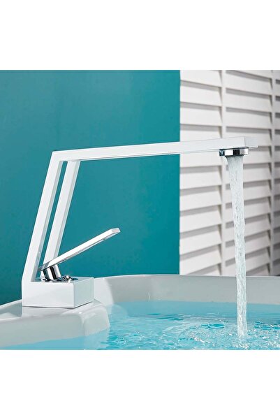 OEM Washbasin faucet, matte white, code 8042