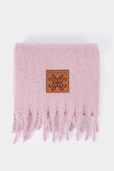 DeFacto F3427Axpn1 Pink Women's Woven Label Scarf