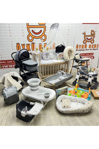 ÖYKÜ BEBEK DUNYASI 36 Parça Doğal Ahşap Her Bebeğin İlk Öyküsü Burda Başlar Sevgiyle Hazırlanmış Bebek Çeyiz Setleri