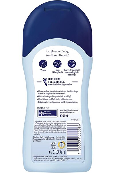 Bübchen Baby Shampoo 200 ml