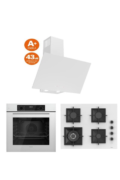 Ferre Flowart Serisi (QBL63CB SC406 D078) Ankastre Set