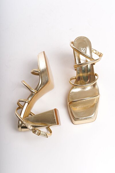 Redoxy Women's Special Design Ankle Strap Platform Heeled Evening Dress Shoes