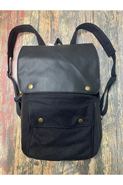 street&bagdnz حقيبة ظهر جيرونيمو بغطاء جلدي للاستخدام اليومي للتخييم والسفر ح...