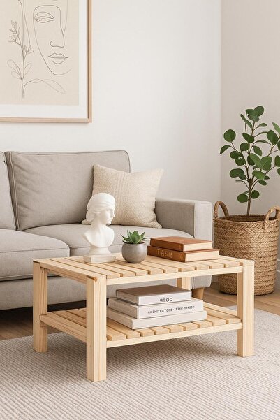 DEKORELA MASİF AHŞAP ORTA SEHPA