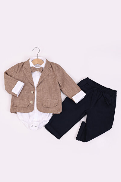 Pollito Baby Boy 4-Piece Set with Bodysuit and Jacket