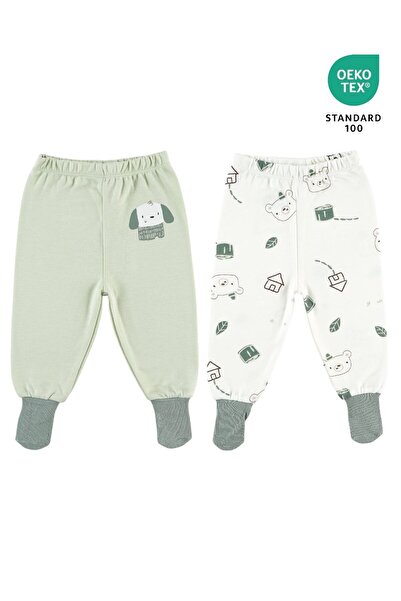 Mother Love %70 Bambu %30 Pamuk 2'li Çoraplı Tek Alt 3-36 Ay