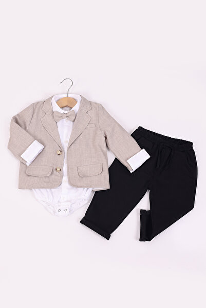 Pollito Baby Boy 4-Piece Set with Bodysuit and Jacket