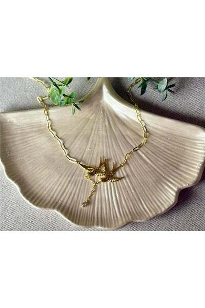 Genel Markalar Özel Seri Zirkon Taş Kırlangıç Kolye