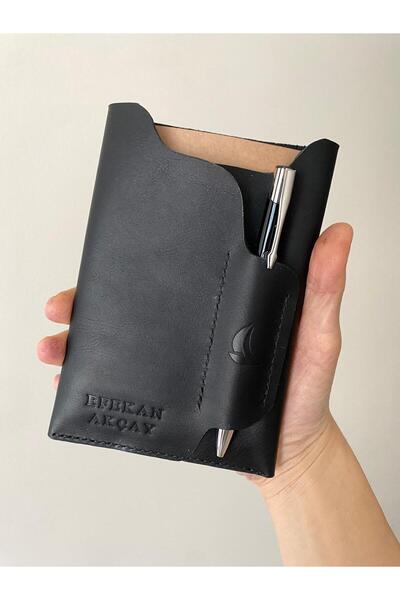 ALESTA LEATHER (We Write the Name) Notebook Case / Notebook & Pen Gift - Handmade Genuine Leather