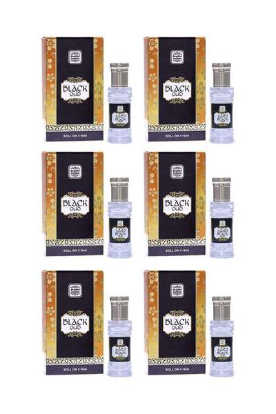 Naseem زيت عطري رول أون برائحة العود الأسود للرجال والنساء - 6 مل (عبوة من 6 ...