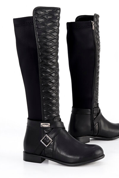 Mamito Ayakkabı BLN 515 Μπότες μέχρι το γόνατο με καπιτονέ σχέδιο από ελαστικό ύφασμα