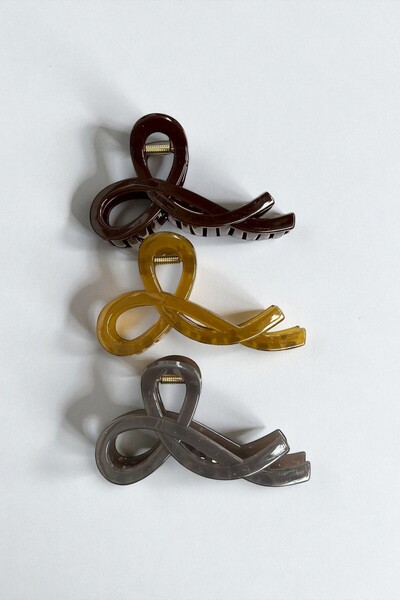 VERA HOUSE مشبك ملون على شكل فيونكة - مشبك ملون على شكل فيونكة، مجموعة من 3 قطع