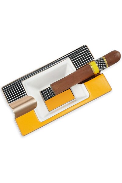 Guevara Cigar Ashtray Cigarettes Outdoor Cigars Ash tray for Men travel/Patio...