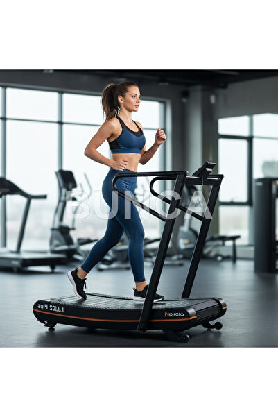 BUNCA Curved Treadmill Without Electricity 6200S | Supports 150 kg | Burns More Calories | Suitable for Home and Gym, ljj-02pulS