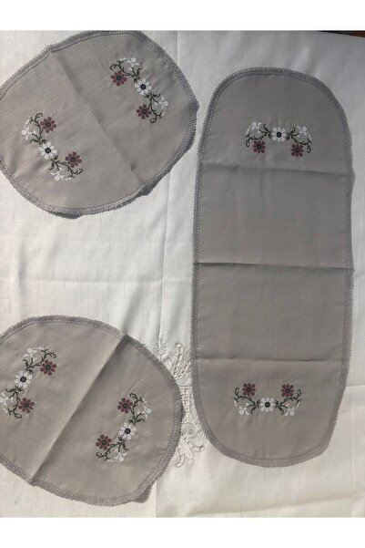 Vinezza Home Collection Machine Etamine Processing Bedroom 3 Piece Coffee Tab...