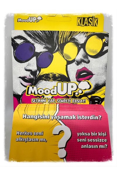 Luxmon Moodup Classic Card Game Question and Answer Card Fun for Friend Environment Party and Home Gatherings
