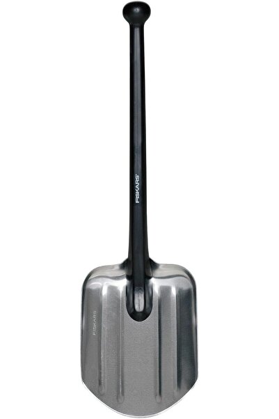 FiSKARS Safety Camping & Car Spade, 70 cm, Aluminum Head, Black