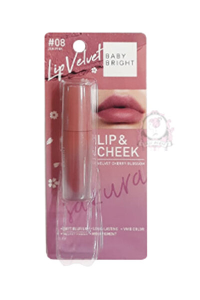 BABY BRIGH أحمر شفاه مخملي لامع 08