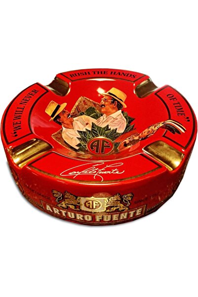 Arturo Fuente Limited Edition Large 9 inch Porcelain Cigar Ashtray Red