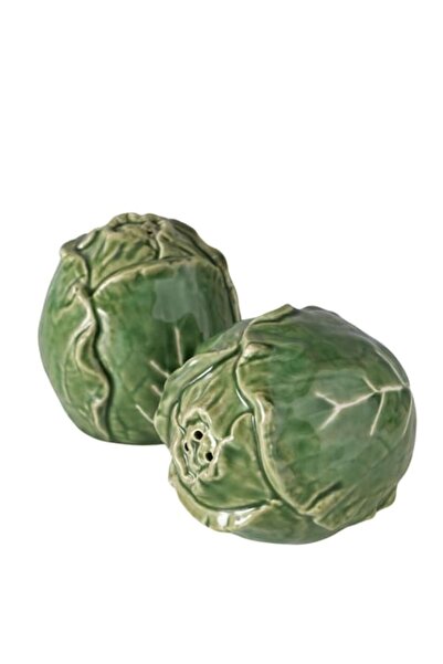 Boltze Set de 2 solnițe și pipernițe, ceramică verde, 135 ml - Varză