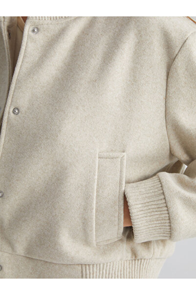 LC Waikiki Γυναικείο καστελάκι με κολλάρο XSIDE μπεζ