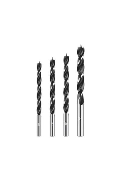 Drill bit set (4 pcs) 6, 8, 10, 12 mm for wood, MDF, cardboard, drywall, plas...