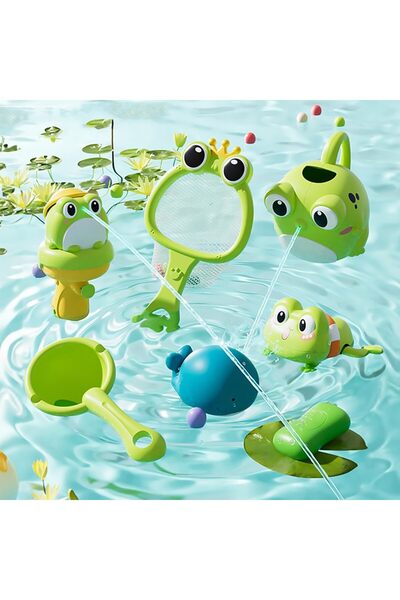 Vinnatsu 5-piece Turtle and Duck Bath Toys for Toddlers Ages 1-3