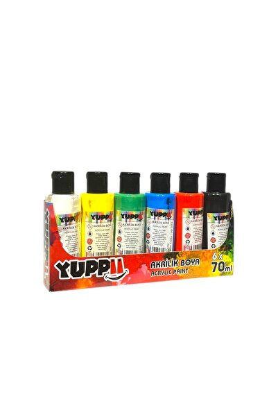 Yuppi 6 RENK 70 ML AKRİLİK BOYA