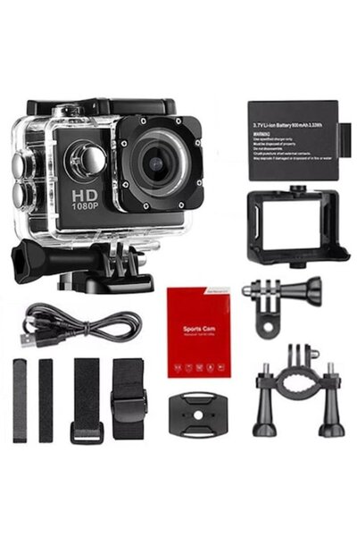 Alta HD 1080P sports video camera with accessories