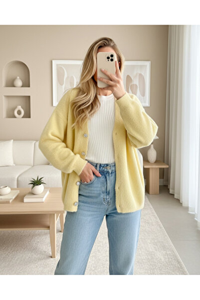 MissRunin Buttoned Front Bearded Casual Knit Cardigan