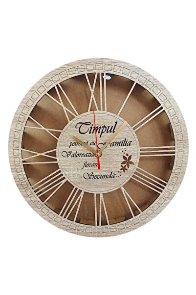 OEM Stabilized Moss Clock Box with Roman Numerals, 30 cm, Cream