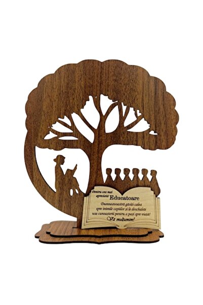 OEM Decorațiune din lemn – Cadou pentru educatoare, model 3, 20 cm