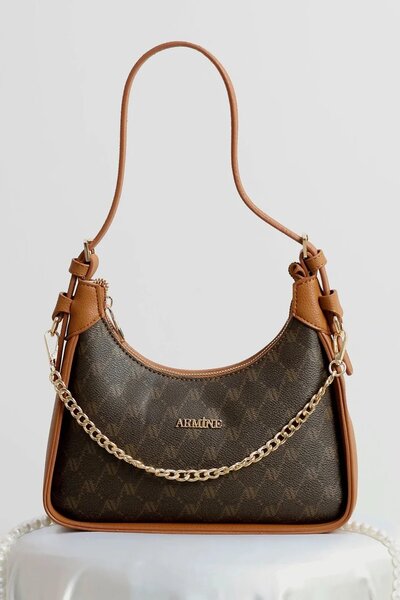 Armine 386 Women's Shoulder Bag Brown