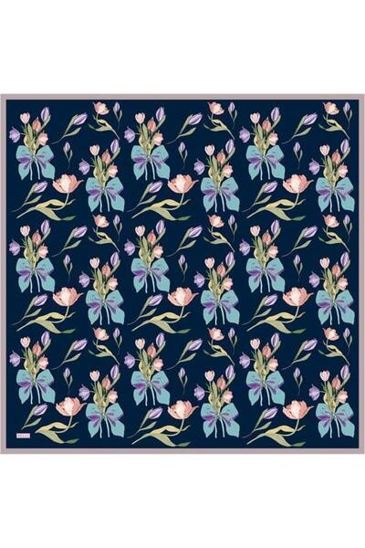 Belli Μεταξωτό μαντήλι - 4037-33 Ναυτικό μπλε