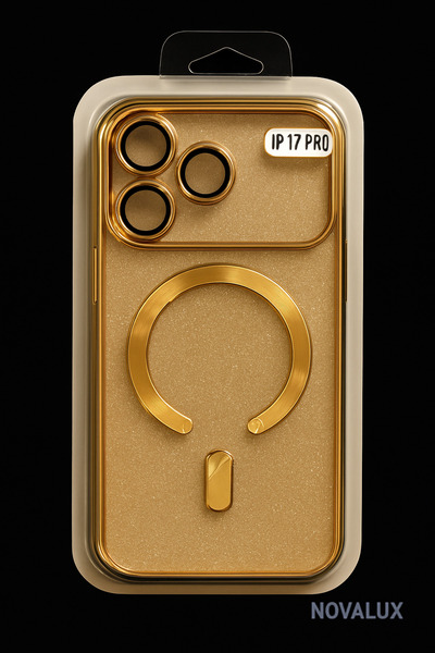 ag glass Husă magnetică pentru iPhone 17 Pro (gold)
