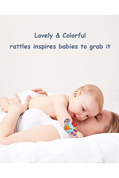 Generic 4-Piece Baby Rattle Socks Set for Feet –