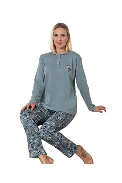 bipamuk Mina Collection Women's Pajama Set Long Sleeve Soft Textured Stretchy and Comfortable Loungewear S/2Xl