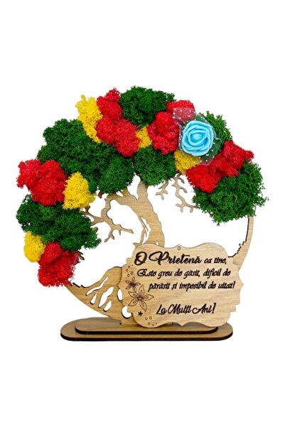 OEM Copacul Vieții cu licheni stabilizati și flori decorative, pentru prieten...
