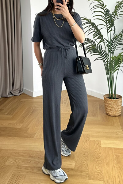 ruNadeS Γυναικείο Σετ Φόρμας Καλοκαιρινό Stretchy Twill