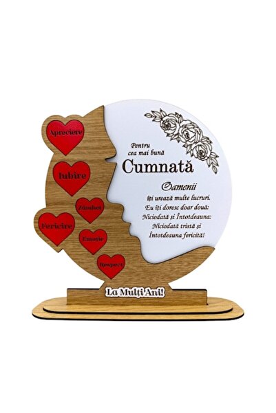 OEM Placă decorativă, cadou personalizat cu mesaj standard „Cea mai bună cumn...