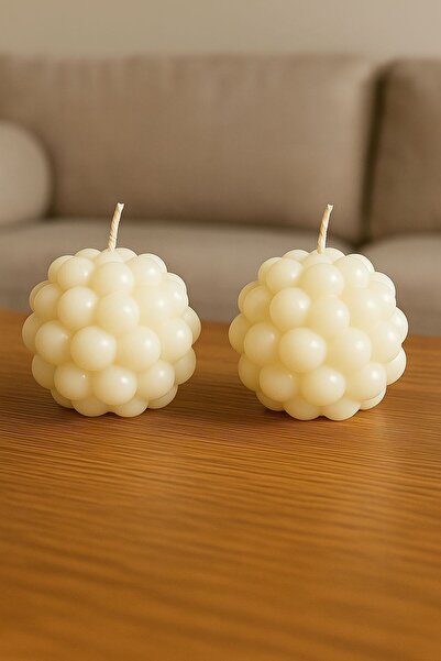 EMG DEKOR İkili top bubble mum