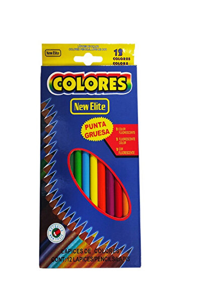 OEM Creioane Colorate Colores New Elite, 12 Culori