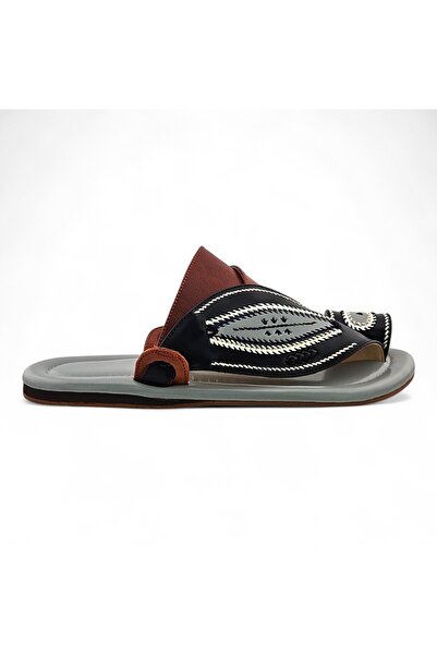 Footprint Handmade leather slippers Made in KSA