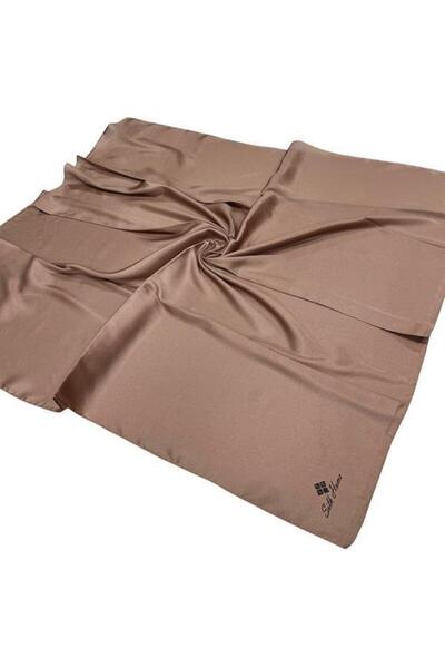 Silk Home Απλό γυαλιστερό κασκόλ - Καραμέλα