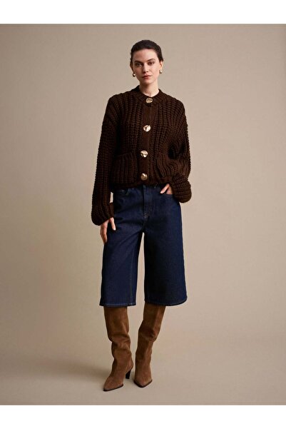 Serpirella Butik Knitted Cardigan with Pocket Detail