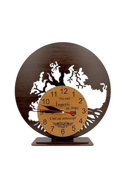 OEM Ceas decorativ cu suport pentru licheni stabilizați, cadou personalizat p...