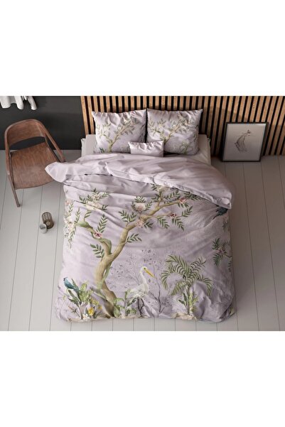 Sleeptime Set lenjerie de pat Lois Purple, 3 piese (husă pilotă 200x220, 2 fețe de pernă 60x70), 100% micro