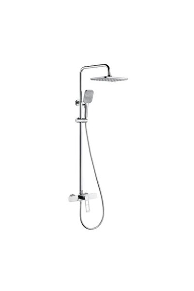 OEM Shower Column, Sanitary Brass, Satin/Chrome Finish, 9710