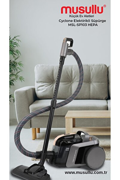Musullu Cyclone MSL-SP103 Hepa 2200w Elektrikli Süpürge Metalik Altın